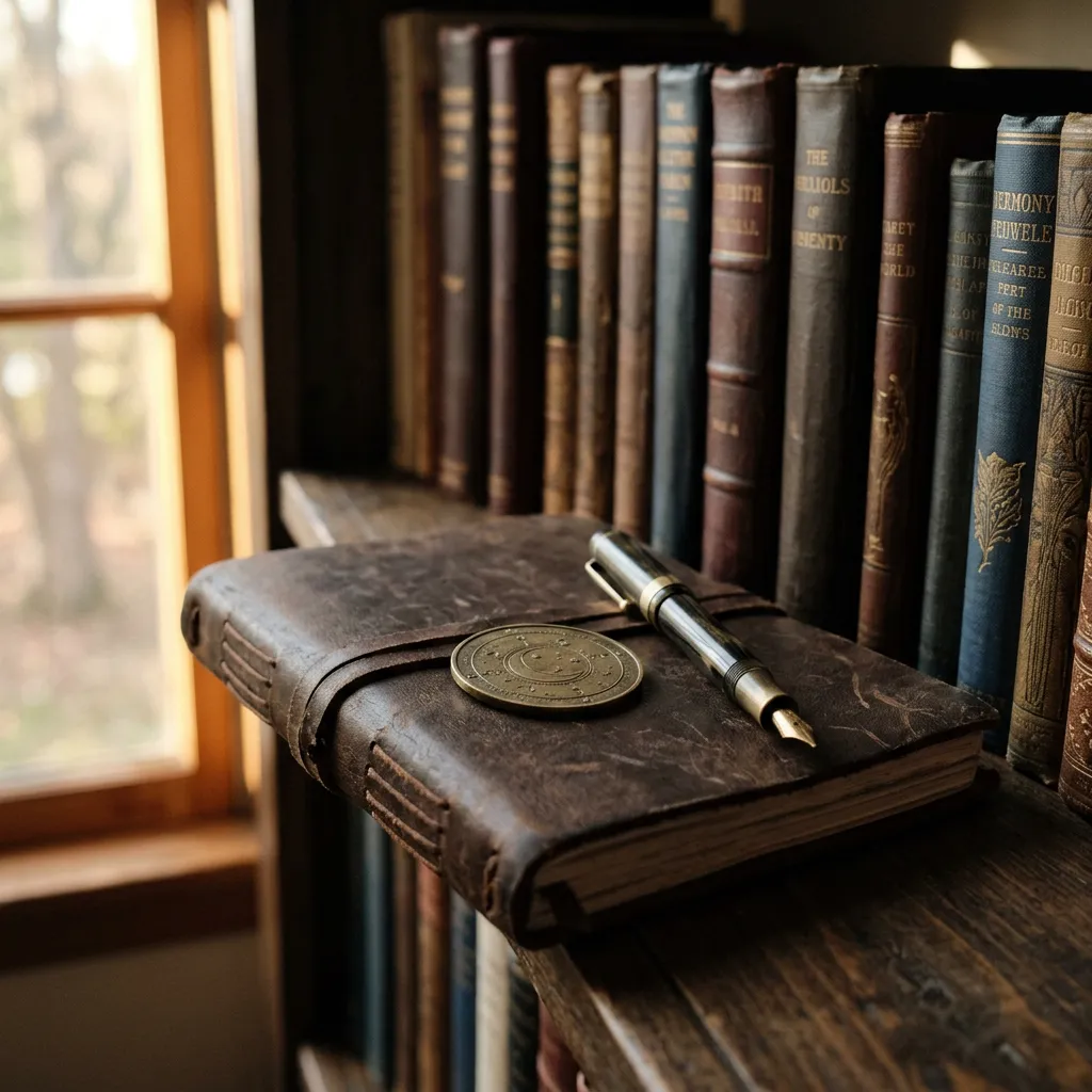 Brass medallion on leather journal — final personal verdict